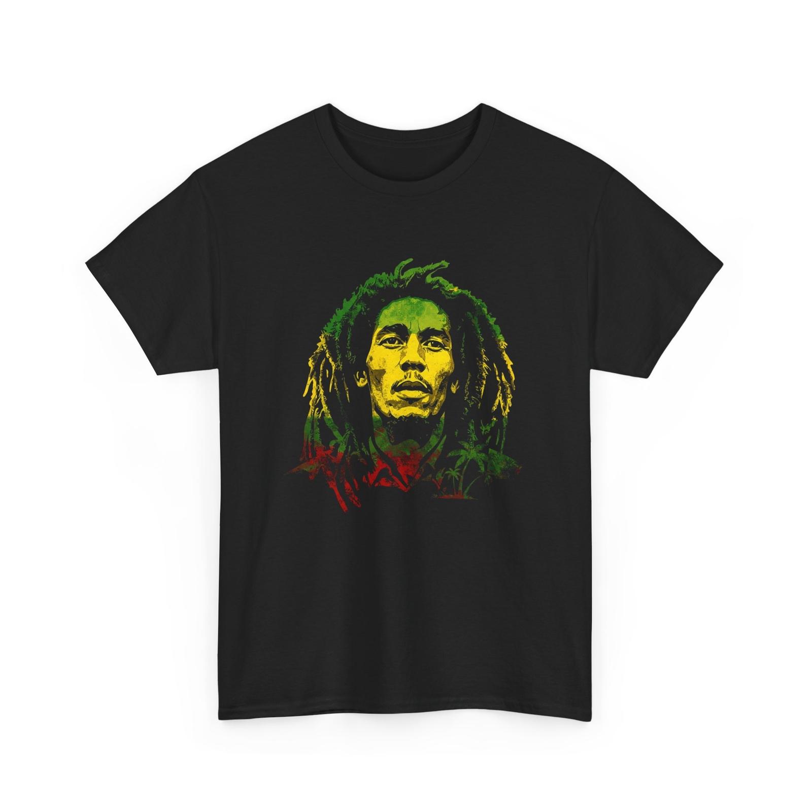Marley Jamaican Reggae Unisex Heavy Cotton Tee S