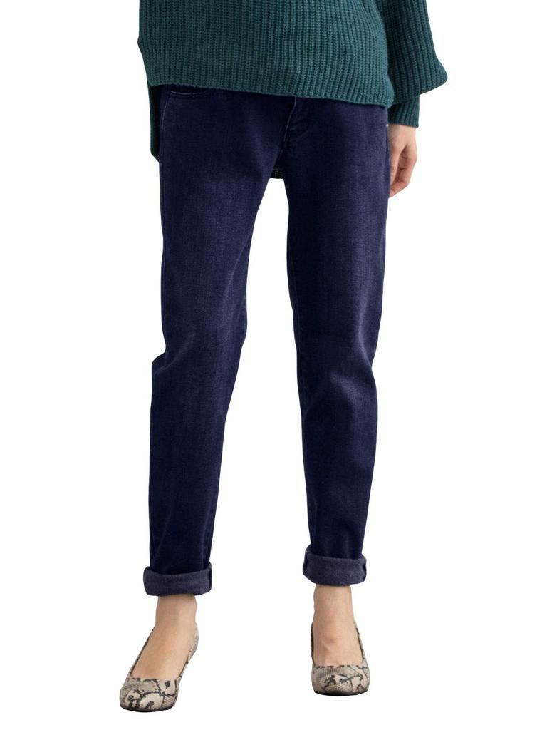 ANGELIEBE Potrivit pentru înainte și după Feutru Conic Sarcină Mărime Ajustabilă Bleumarin Maternitate, naștere, Cald, căptușeală, Denim, pantaloni, haine,