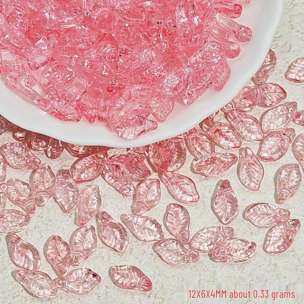 

Versatile Lampwork Grape Leaf Beaded Accessories for DIY Earrings, Bracelets, and Pendants