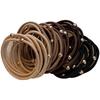 10PCS Girls Elastic Hair Rubber Bands Headbands Metallic Women Ponytail Hairpin Hair Accessories Headband