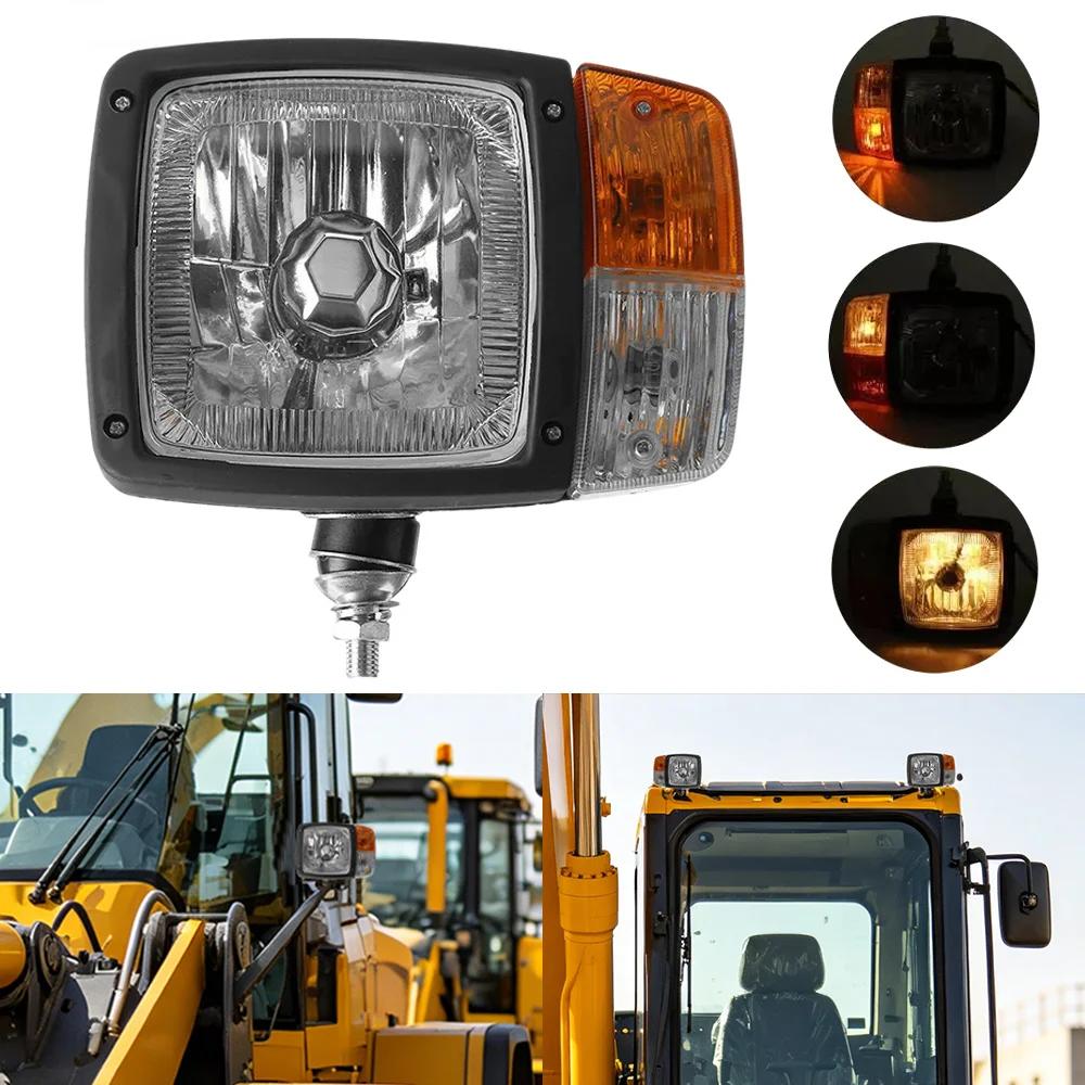 Wheel Excavator LED Combination Lamp Headlamp Turn Signal Indicator Lamp Head Worklight For Trailers Truck Forklift Accessorie left 24v