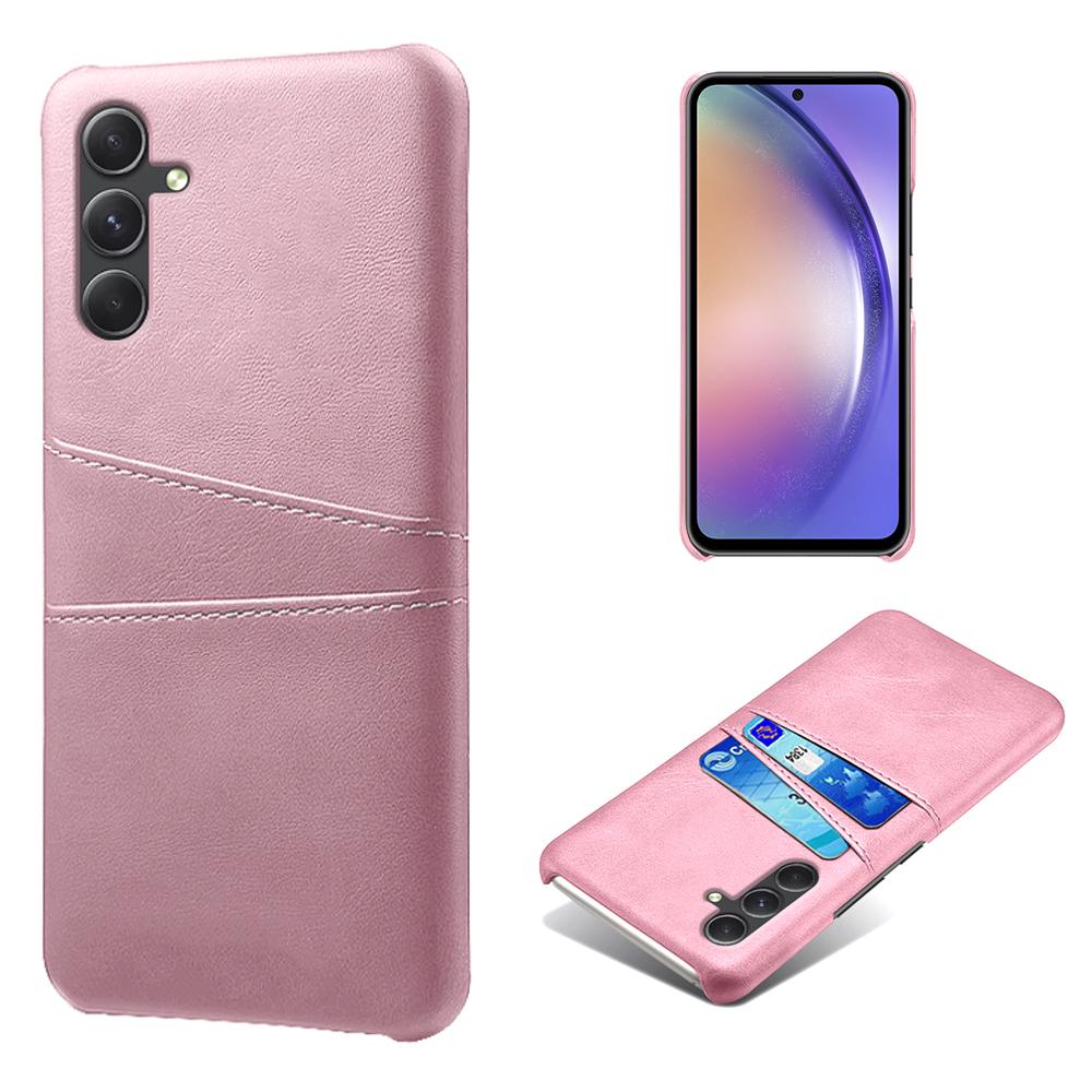 Pour Samsung Galaxy A35 5G Coque de Téléphone Cuir+PC Housse Antichoc avec Double Fente pour Cartes