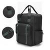 Oxford Cloth Backpack Rectangular with Top Handles Organized Structured Travel Bag for