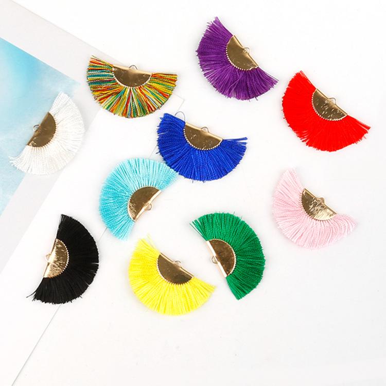 

Набор для серег-кистей из вискозы в форме веера для самостоятельного изготовления 2 pieces/pack королевский синий