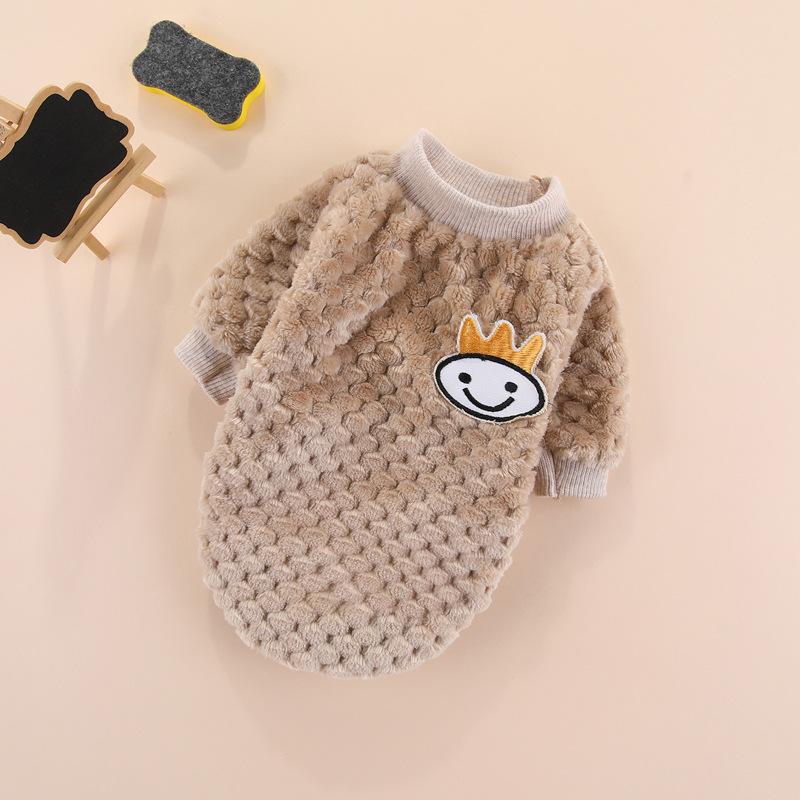 Autumn and Winter New Warm Two-legged Dog Pet Products Cat Clothes Small Medium and Large Dog Teddy Velvet Clothing