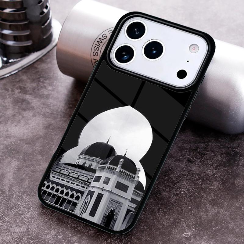 Arabic Muslim Mosque Building Phone Case For iPhone 17 16 15 14 13 12 11 Pro Max Plus 17Air Soft Silicone Cover