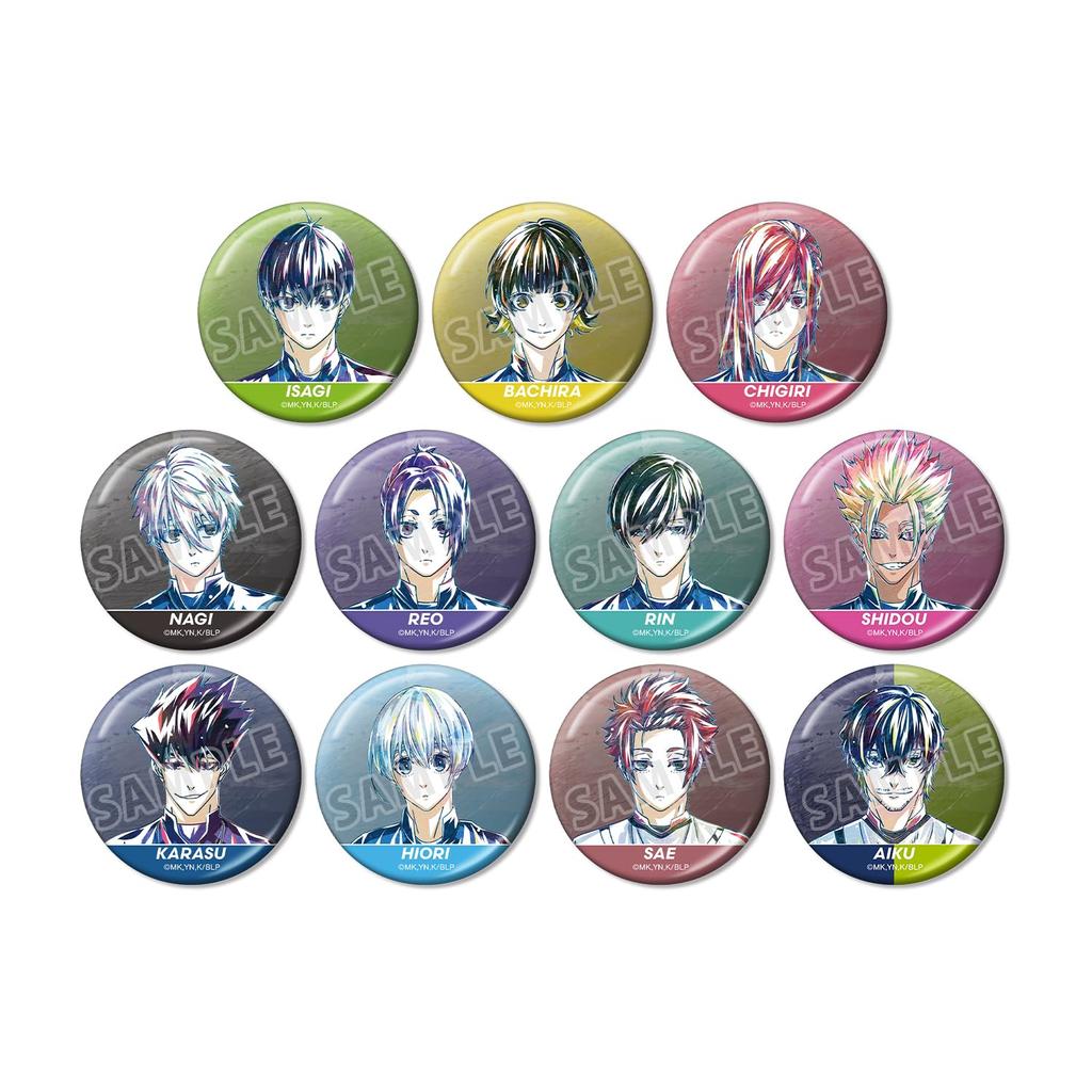 TV Anime Trading Ani Art 3rd Edition Metallic Can Badge Box "Blue Lock" 11-Piece