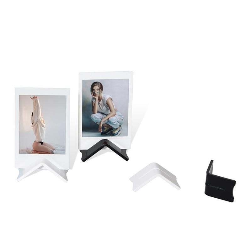 Elegante Porta Biglietti in Acrilico Porta Medaglie Badge Porta Foto Card Stand Holder Rack per Scrivania Scaffale Posizionamento Card