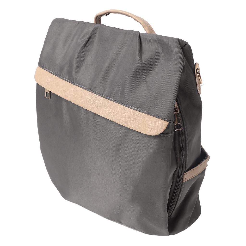 Backpack Fashion All Matched Style School Bag Large Capacity Waterproof Shoulder Knapsack Gray