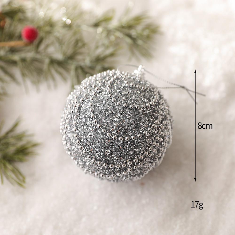 DIY Painted Foam Christmas Ornament: Snowflake & Irregular Pompon Balls