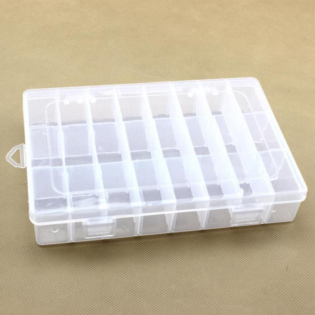 Storage Box Plastic Jewelry Accessory Containers DIY Component Holders Small Items Boxes Multi-grid Compartment Organizer Case