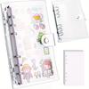 Reusable Sticker Book Collecting Sticker Binder 40Sheets + PVC Transparent Shell Collection Album for Collecting Labels Book Storage(1 Piece, A6/A5)