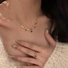 Elegant Blue Tears Adjustable Ring for Women – Trendy, Versatile Open Design.