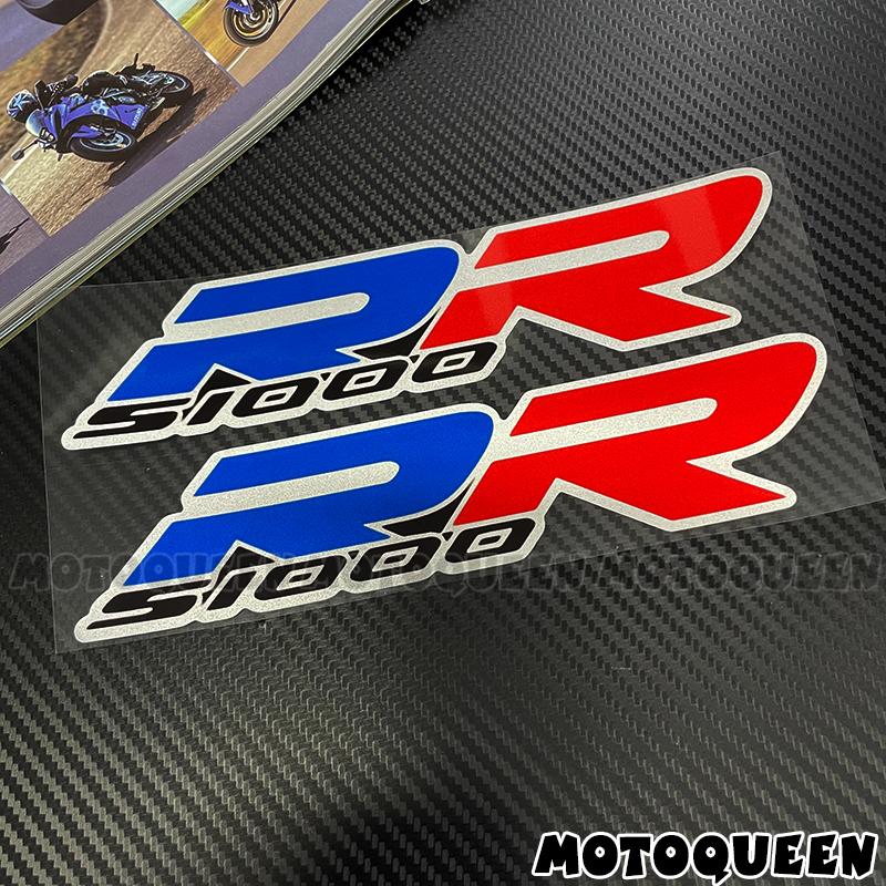 For BMW S1000RR S1000 RR 2X Motorcycle Fairing Body Tank Pad Side Emblem Logo Decoration Reflective Waterproof Decals Stickers