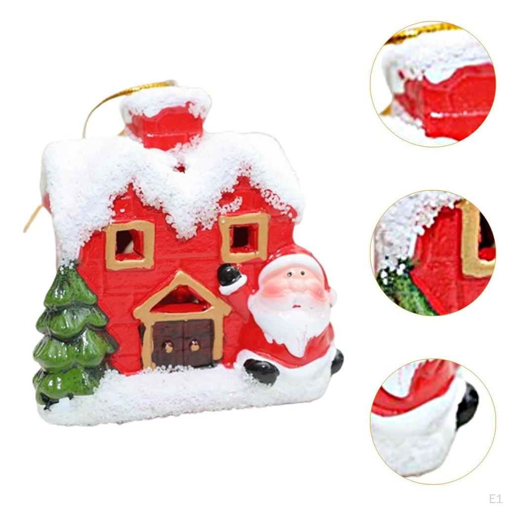Xmas House Ornament Christmas Hanging Decoration Decor for Home Office Restaurant Farmhouse