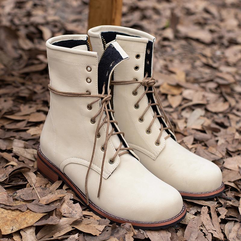 

Роскошные дизайнерские женские ковбойские сапоги в западном стиле, модные ботильоны на толстом каблуке и платформе большого размера, универсальные повседневные ботильоны 35 белый