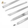 Stainless Steel Manicure & Pedicure Tool Set: Nail File, Dead Skin Fork, Double-Sided Pedicure File, and Clippers