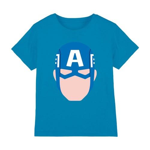 Captain America Childrens/Kids Face T-Shirt