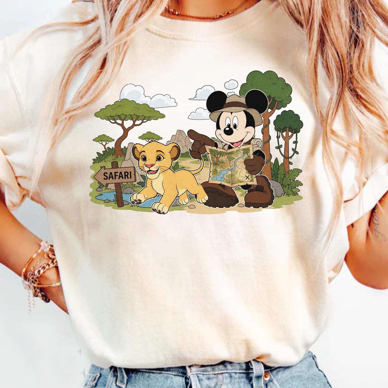 Mickey Mouse Simba Safari Shirt, Disney Animal Kingdom Adventure Tee, Safari Mode Comfort Colors® Top, Family Trip Gift S