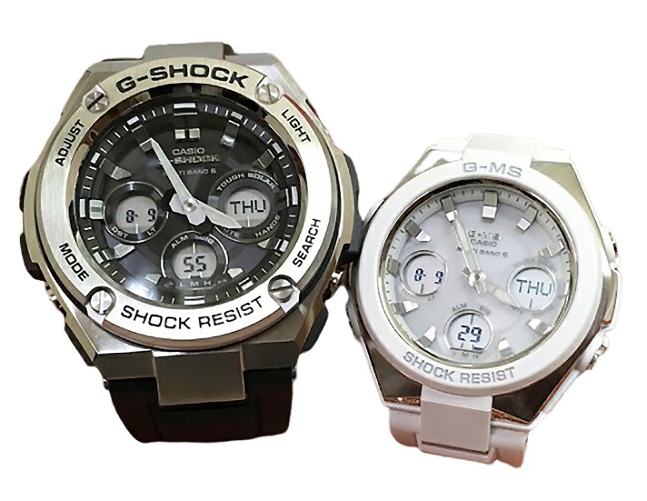 

[Casio] CASIO Pair Watch G-SHOCK G-Shock BABY-G Baby G Ana-Digi Radio Solar Genuine Pair Case Set of 2 GST-W310-1AJF MSG-W100-7AJF Watch
