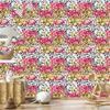 Graffiti wallpaper in various colors for living room and bedroom 50x1000