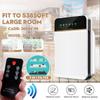 220V Purificador de Ar para Remover Formaldeído Fumo Poeira com Filtro HEPA Íons Negativos Limpador de Ar Controle Remoto Monitores Automáticos