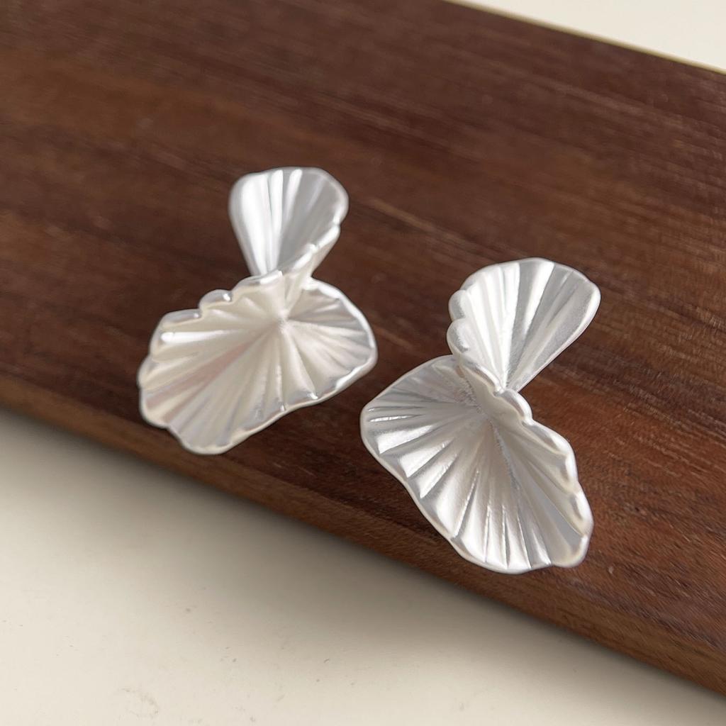 Xiaomi 925 Sterling Silver Earrings For Women Trendy Geometric Fan Shape Earring Jewelry Prevent Allergy Party Gift Accessories