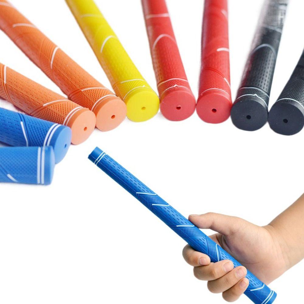 New Rubber Golf Club Grips Standard Midsize Wear-resistant Golf Grip Multiple Colors Non-slip Grip Children Teenagers