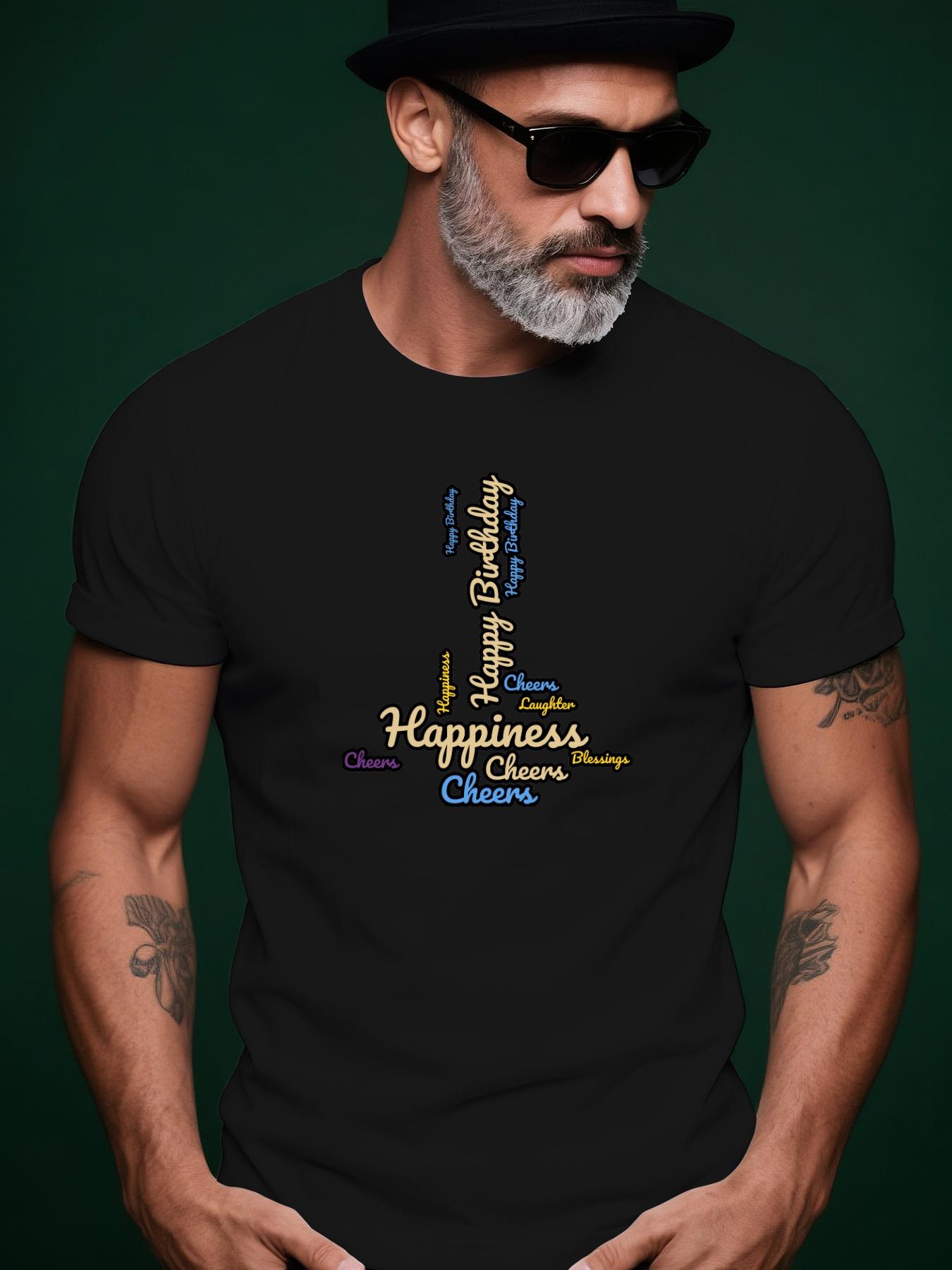 Light Beige Minimalist Graphic Tshirt - Everyday Happines... XXXL