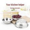 Verdickte Edelstahlschüssel für Suppe, Nudeln, Reis, Gemüsewaschen und den täglichen Gebrauch