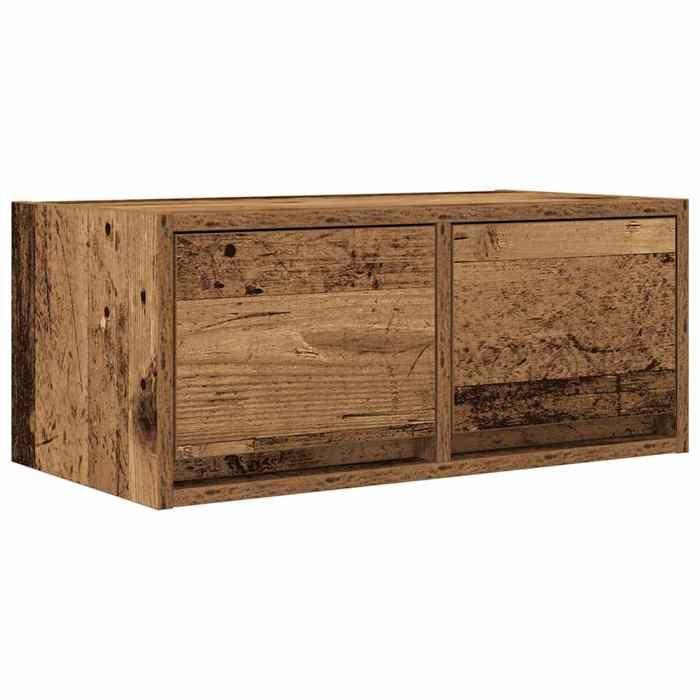 VidaXL TV Stand Old Wood 60x31x25.5 Cm Engineered Wood, TV Bench, Hi-fi Cabinet, Entertainment Center, TV Sideboard, 861504