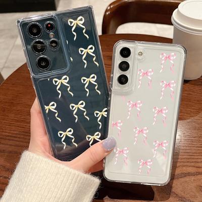 Чохол з бантиками для Samsung Galaxy A56 A55 A54 5G A36 A35 A34 A26 A16 A15 S21 FE S22 S23 S24 Plus S25 Edge S25 Ultra Capa Бантики