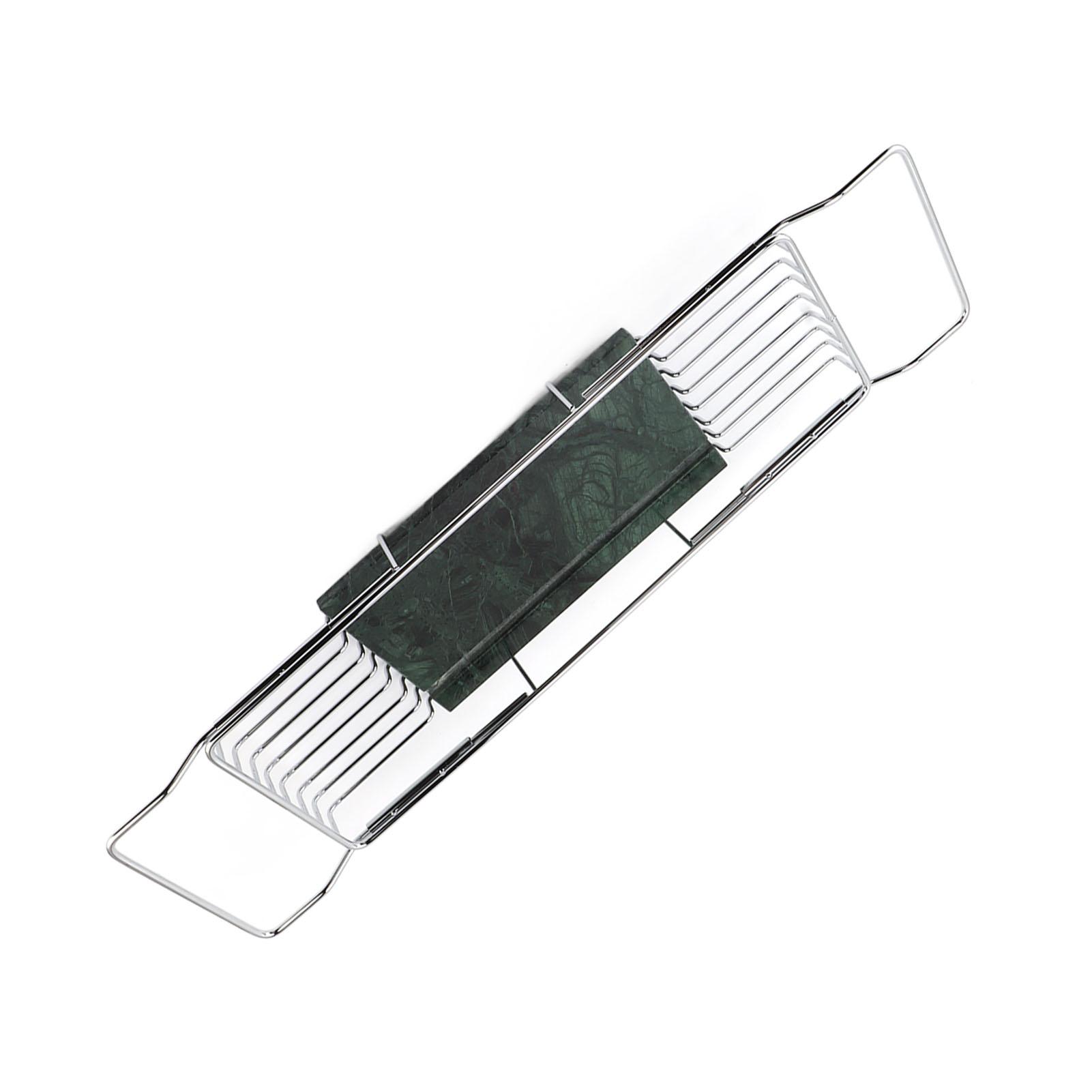 Metalen Marmeren Badkuiprek Anti-slip Ruimtebesparend Multifunctioneel Uitbreidbaar Badkuipblad Huisverwarmingscadeau