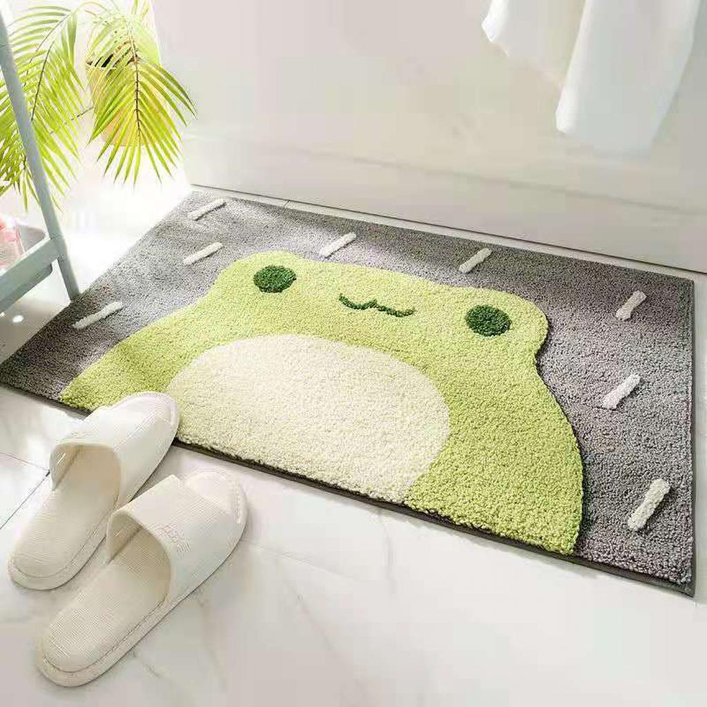 Indoor Door Mat Anti Skid Colorful Front Door Rug 60x40cm Entrance Mat for House DecorationFrog