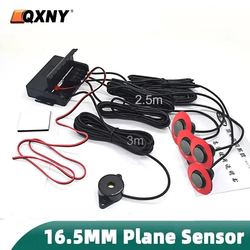 Flush Mount 4 Probe Reverse Parking Sensor Adjustable Depth Bumper Backup Radar System with Distance Alert Aid