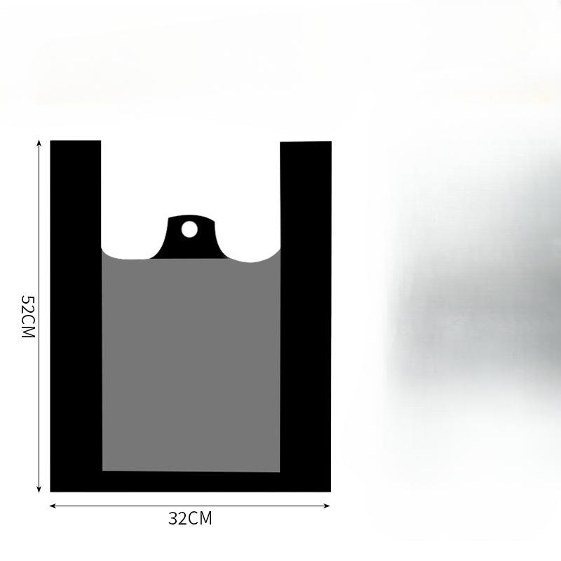 

Мешки для мусора, бытовые, толстые, портативные, для офиса с большим общежитием, для студентов, мешки для мусора среднего размера, черные 50 regular 32cm*52cm чёрный