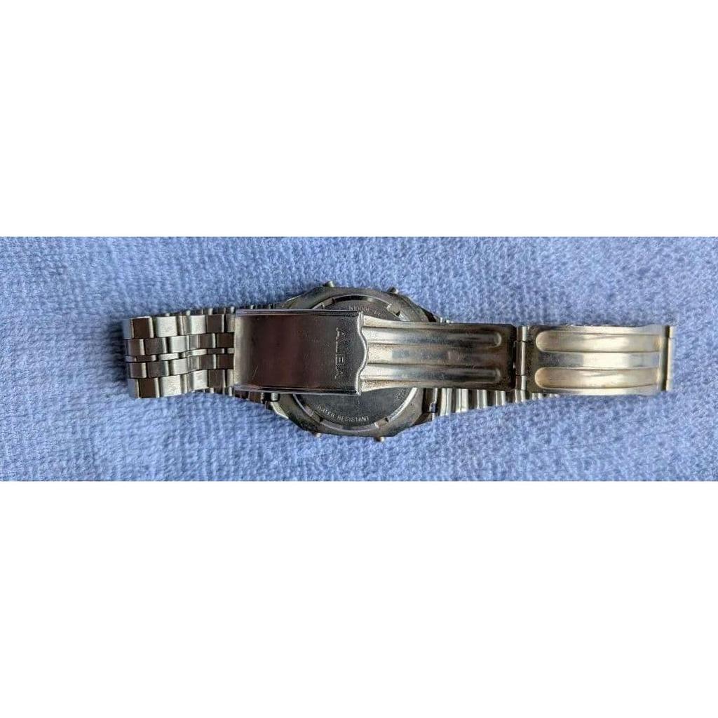 Used ALBA ALARM-CHRONOGRAPH Watch Silver Digital