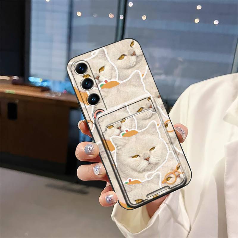 Back Cover Shockproof Phone Case For Meizu 21 Pro Card bag Waterproof TPU Cartoon Anti-dust Full wrap Anti-knock Cute