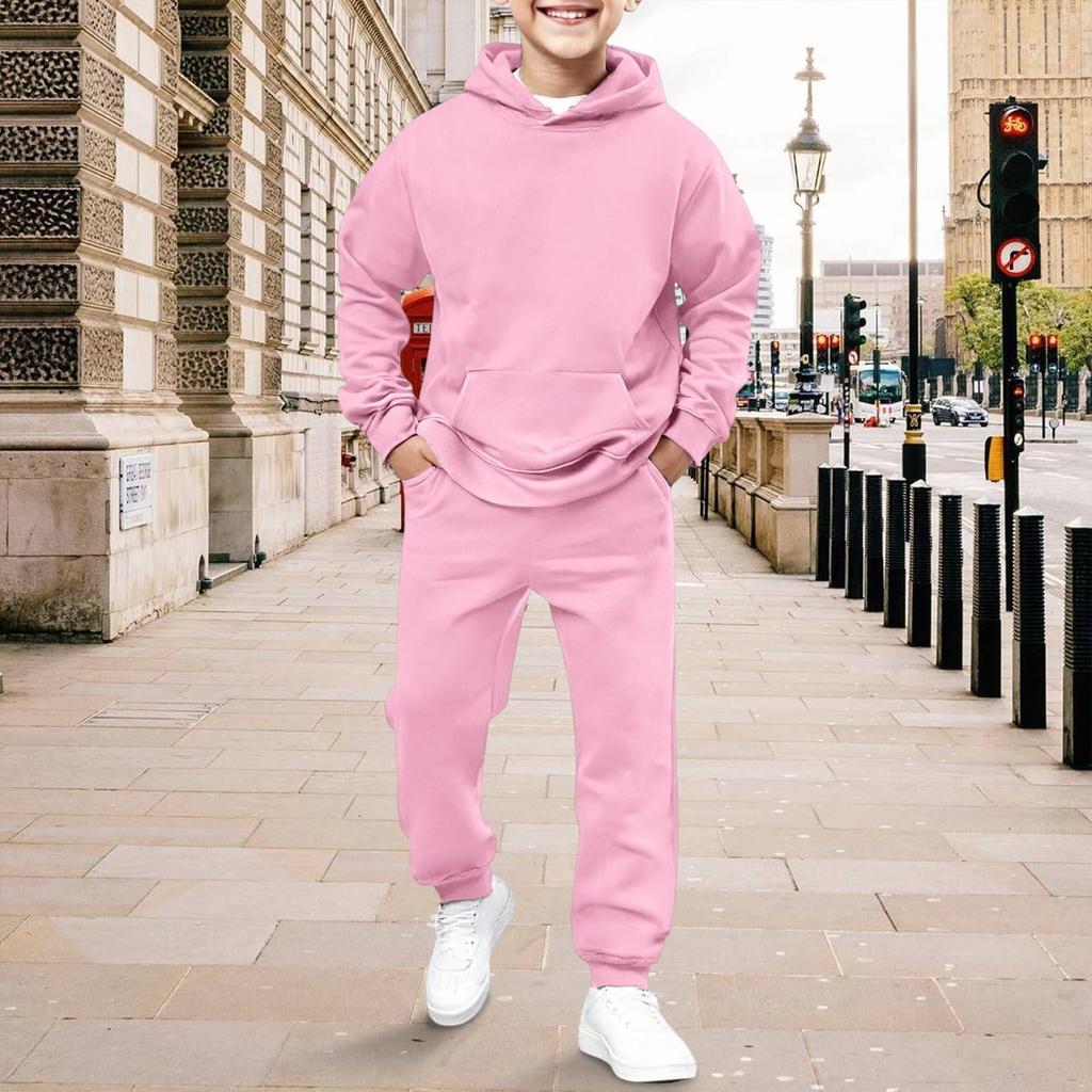 Jungen Bekleidungssets Winter Hoodie Warme Kuschelkleidung Zweiteilige Outfits Für Kinder Trainingsanzug Freizeitanzug Bequem