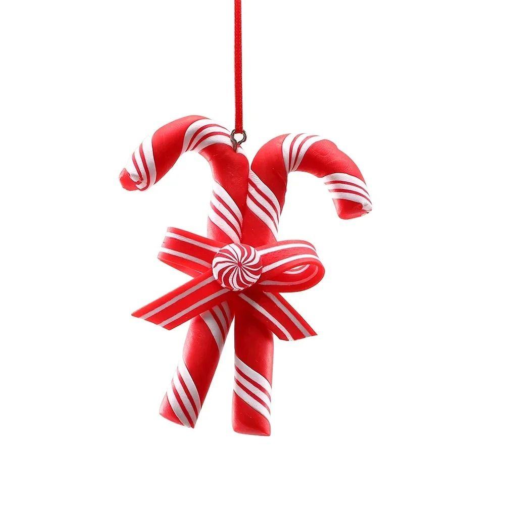 PVC Lollipop Christmas Tree Ornaments New Year Room Decor Christmas Hanging Pendant Happy New Year Home Table Decor Xmas Decor