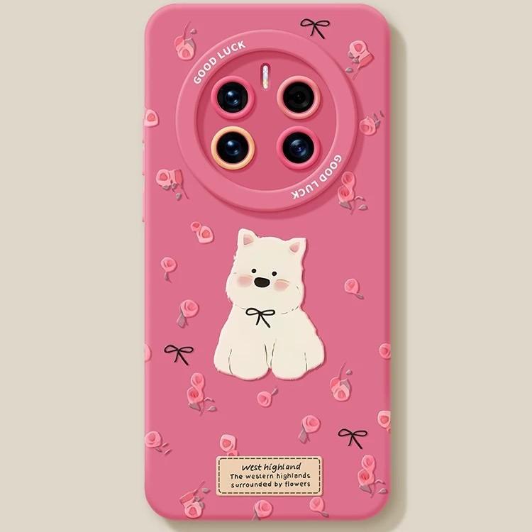 Mobile phone case for girls with high value, suitable for Huawei mate80 rose puppy 70pro silicone 60/50 cute 40 sets
