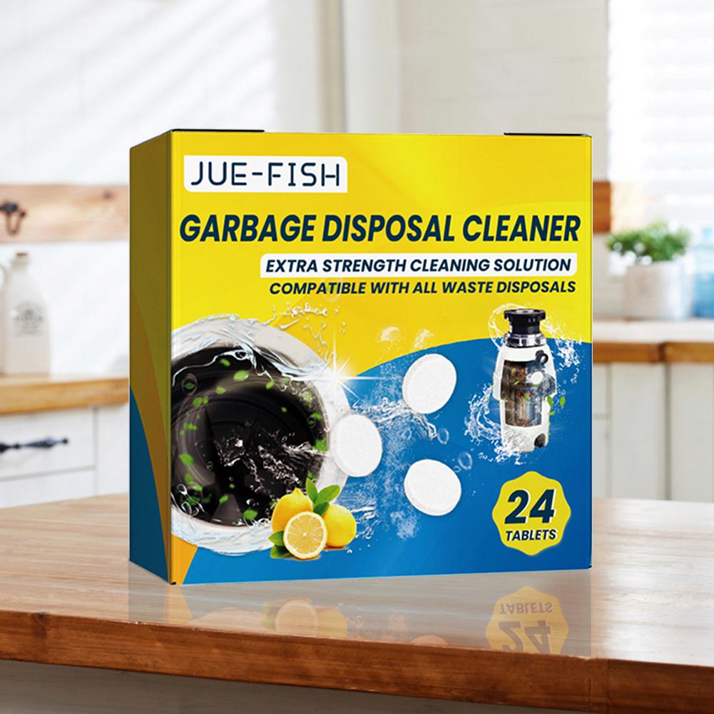 24pcs Sink Disposal Cleaner Extra-Strength Powerful Sink Cleaning Tablets Fresh Scent Removing Kitchen Utensils