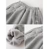 Children's Thickened Pants for Autumn and Winter, Boys' Composite Fleece Sweatpants, Baby Boys' Warm Solid Color Low-Waist Pants