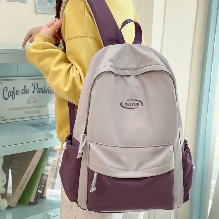 Schoolbag Niche Japanese Outdoor Light Backpack Female High School Student College Student Versatile School Bag Leisure Hiking Backpack