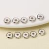 100pcs Flat Round Spacer Beads 18K Gold Plated Necklace Spacer Beads  Jewelry Making Accessory