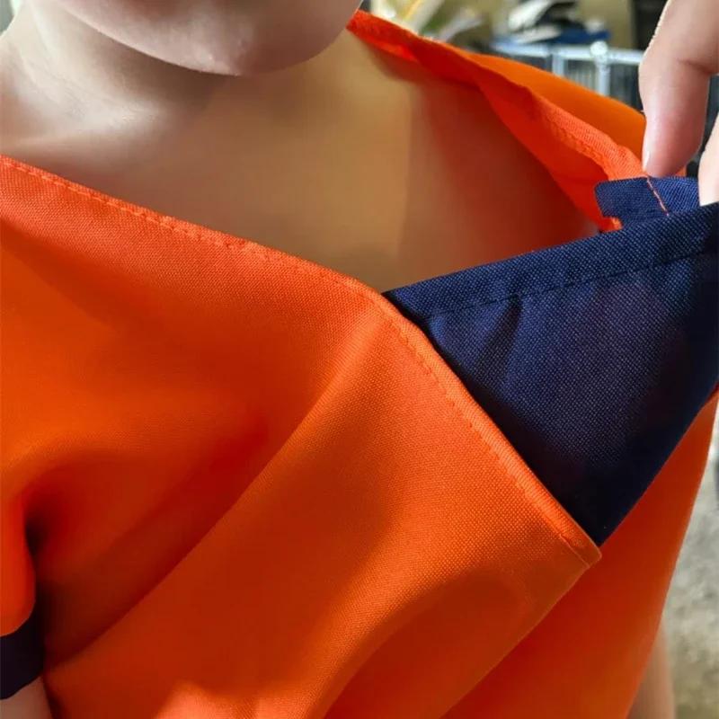 Kids Anime Son Goku Cosplay Costumes Krillin Training Clothes Superhero Outfits with Super Saiyan Wig Comic Con Party Costume