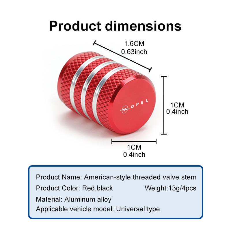 4/8pcs Car Wheel Tire Valve Protection Cap Dustproof Accessories For Opel Corsa Mokka Astra Cascada Adam Insignia Meriva Vectra