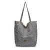 Summer new beautiful personalized casual shoulder bag female students class niche commuting tote big bag