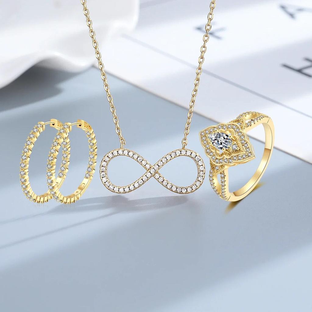 JZK - Lot 5 Ensembles Bijoux De Princesse Pour Filles, Collier, Boucles D'oreilles, Bague, Pour Fêtes Pyjama, Anniversaire