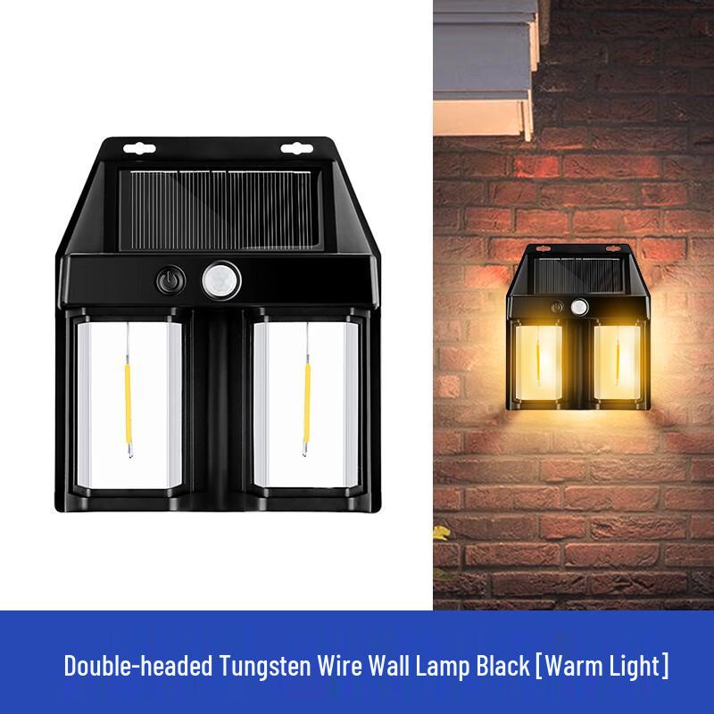 

Outdoor Dual-Head Solar Tungsten Filament Lamp